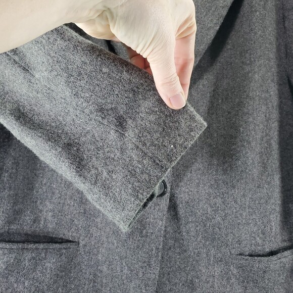 Sag Harbor L/XL Soft Wool Blazer Grey Long Women's - Picture 7 of 9